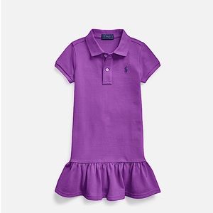 Purple girls polo dress
